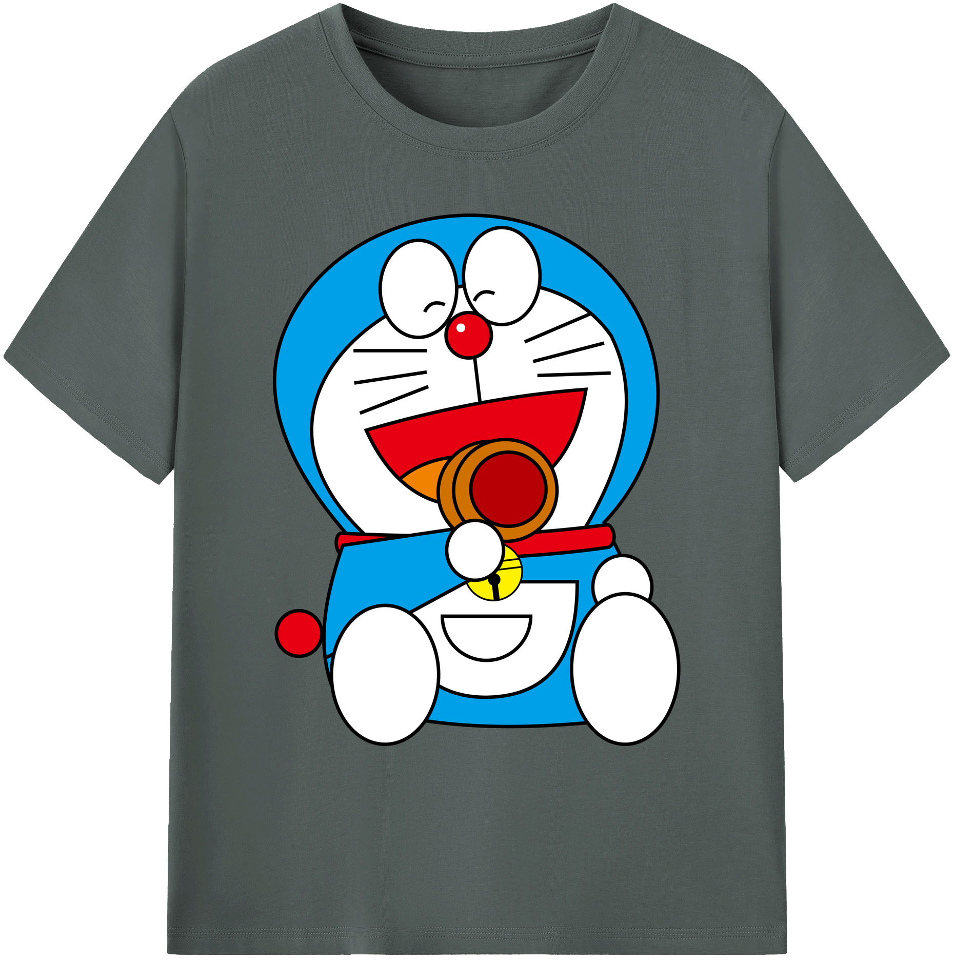 （画像用） ドラえもん Doraemon 綿100％ メンズ半袖Tシャツ｜肌触りやわらか＆通気性